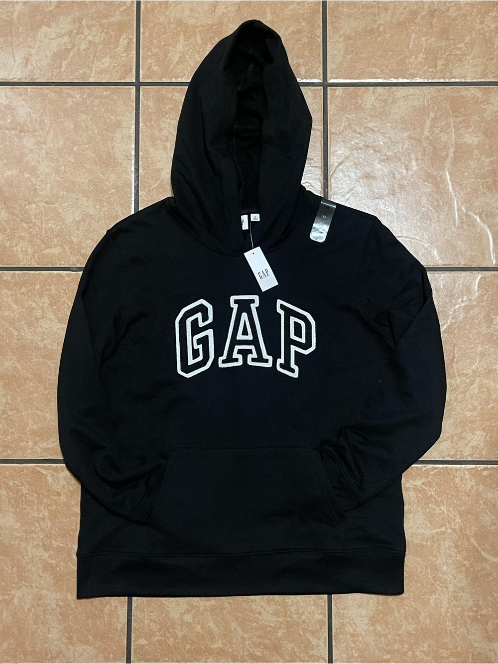 Send offer to me GAP Black Crewneck Hoodie with White Logo